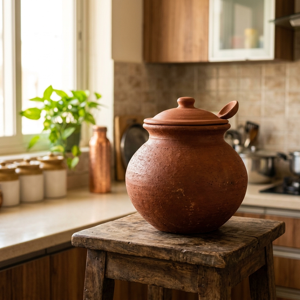 Earthen Terracotta Clay Water Pitcher
